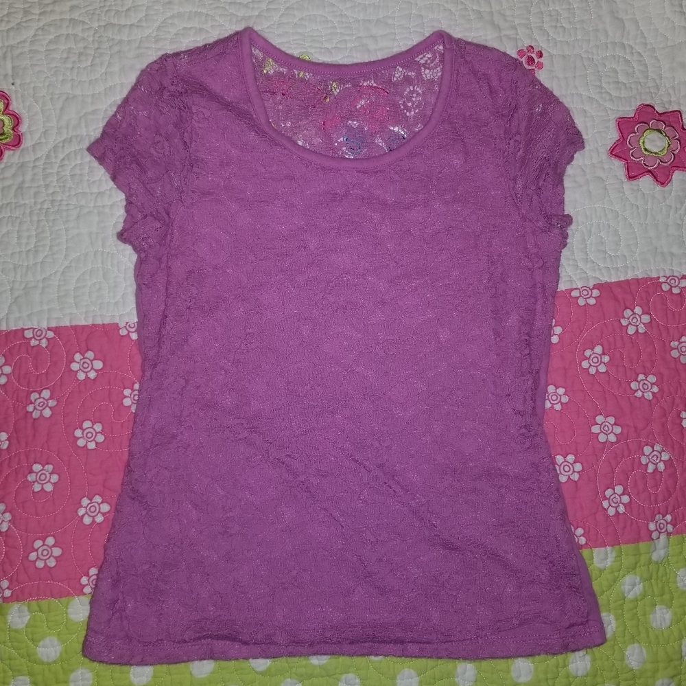 Pink lace top with lining by SO